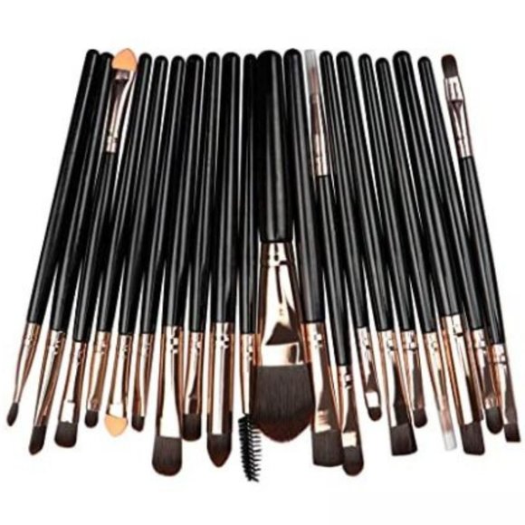 New 20pcs Professional Makeup Brush Set Black - Picture 2 of 3